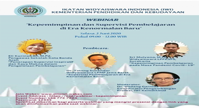 Webinar Pelaksaan Belajar Dari Rumah